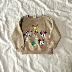 Disney Kids Toddler Holiday Sweatshirt Sz 3T